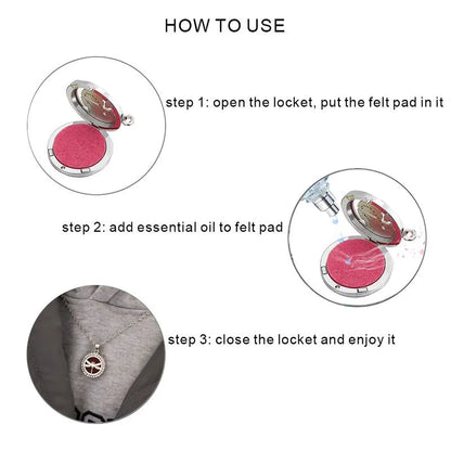 10 Styles Aroma Oil Diffuser Perfume Necklace WEM Support (www.WEM.support)