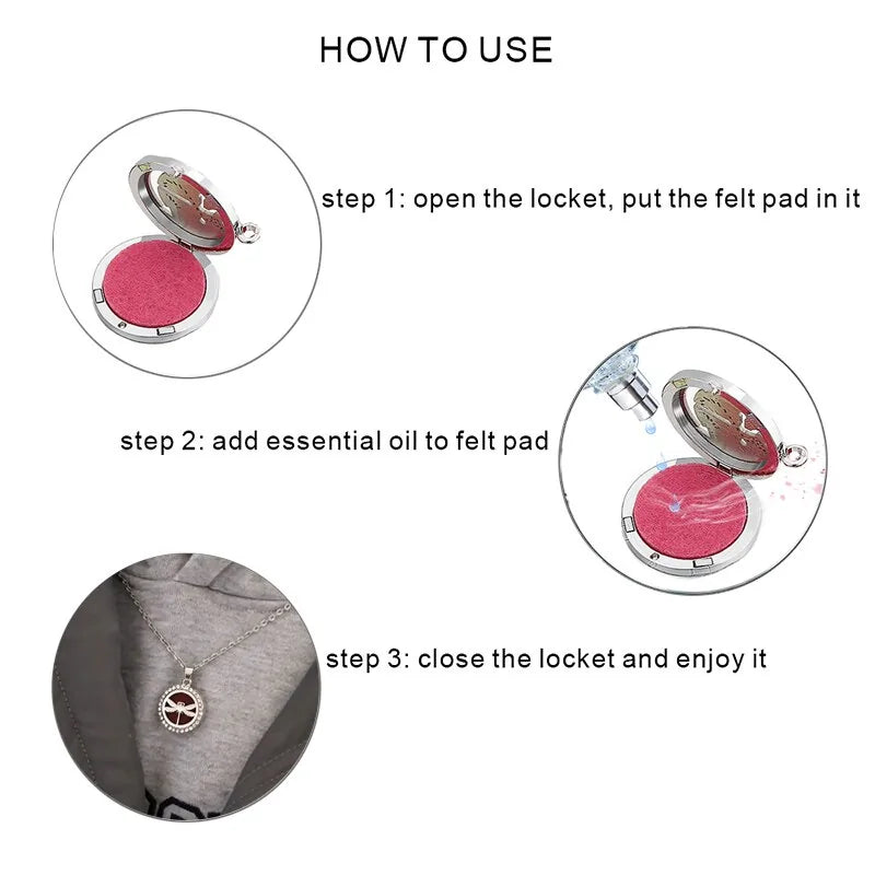 10 Styles Aroma Oil Diffuser Perfume Necklace WEM Support (www.WEM.support)