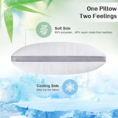 Cooling Broken Memory Foam Bed Pillow WEM Support (www.WEM.support)