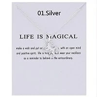 Gold Unicorn Pendant Necklace WEM Support (www.WEM.support)