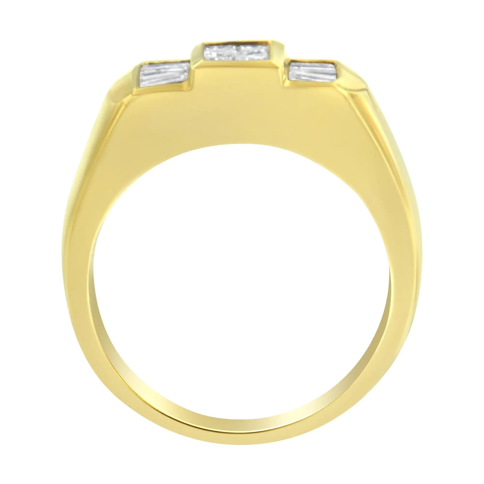 14KT Yellow Gold Diamond Ring (1 5/8 cttw, H-I Color, I1-I2 Clarity) WEM Support (www.WEM.support)