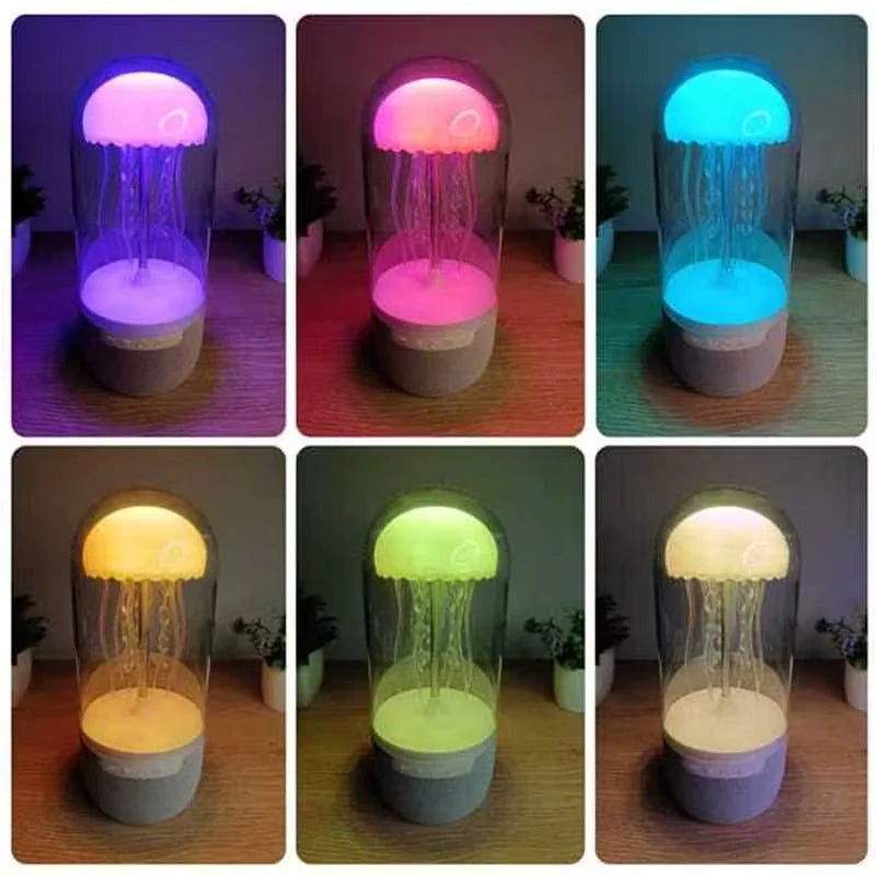 3 In 1 Creative Colorful Jellyfish Lamp Bluetooth-compatible Speaker WEM Support (www.WEM.support)