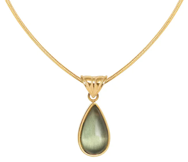 Blue Ocean Water Drop Necklace WEM Support (www.WEM.support)