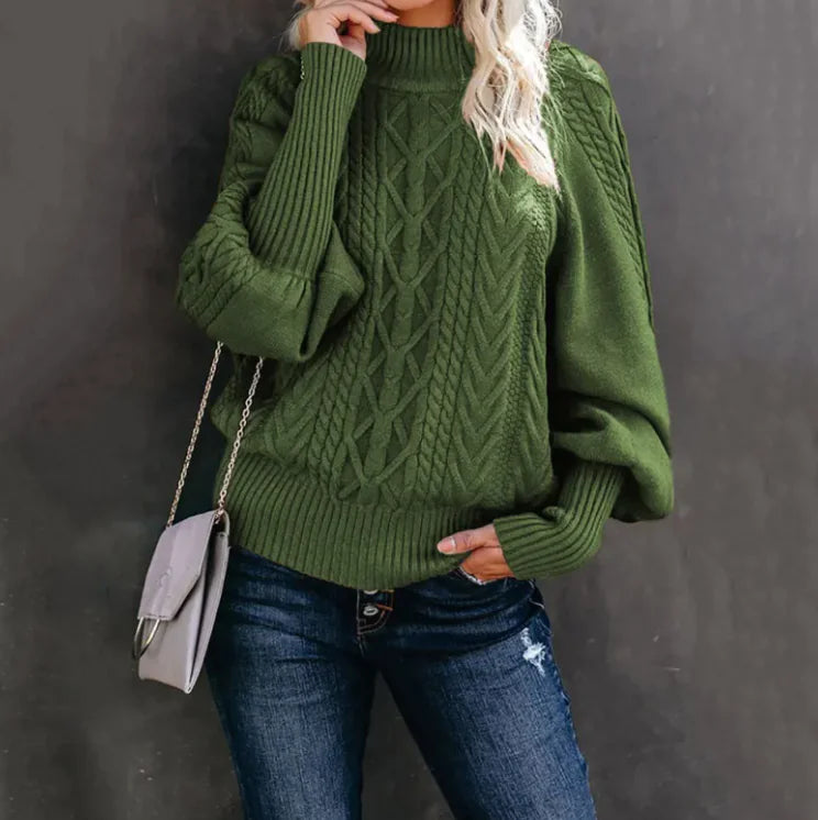 Women's New Style Medium Neck Sweater WEM Support (www.WEM.support)