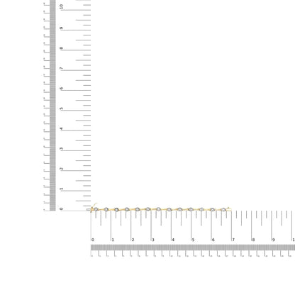 10K Yellow Gold Plated .925 Sterling Silver 1.0 Cttw Miracle Set Diamond Bezel Style Station Link Bracelet (H-I Color, I3 Clarity) - Size 7" WEM Support (www.WEM.support)