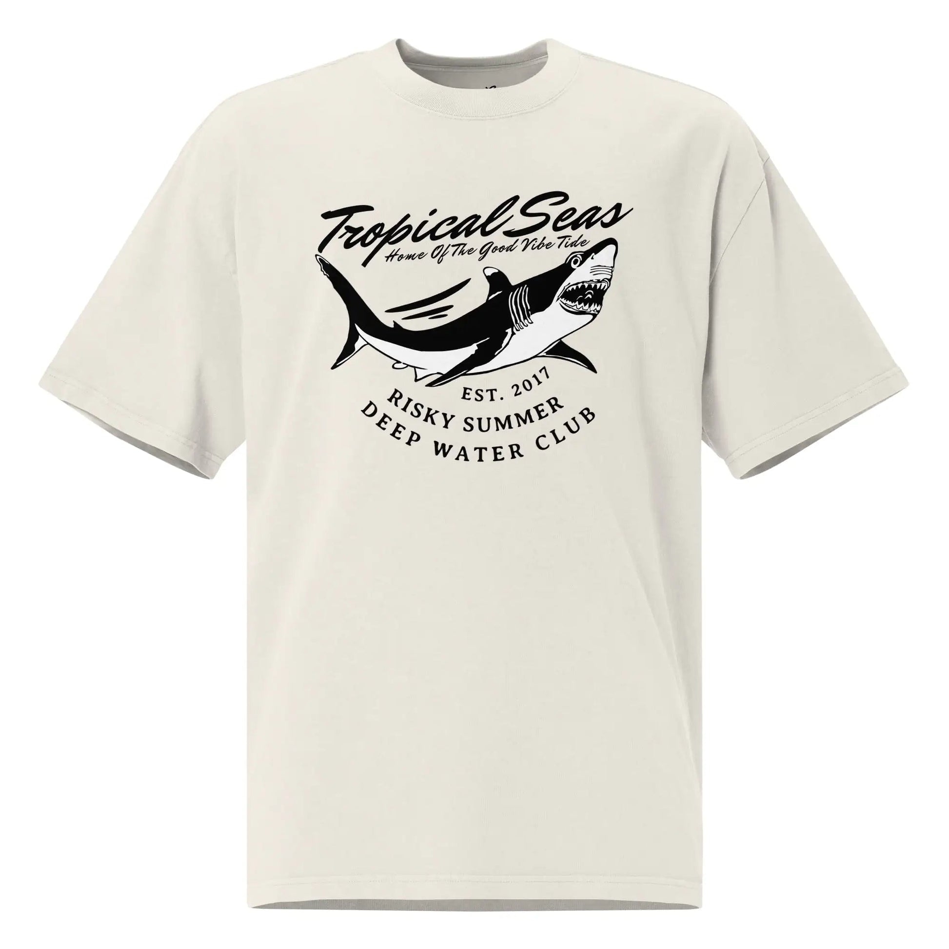 Oversized Sharky Deep Water Club faded t-shirt WEM Support (www.WEM.support)