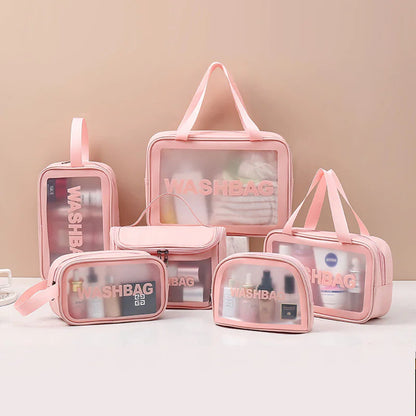 Transparent Makeup and Wash Bag Set WEM Support (www.WEM.support)