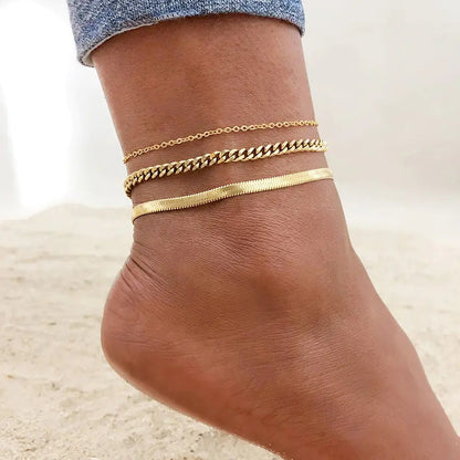 Adjustable Snake Chain Anklet for Women Girls WEM Support (www.WEM.support)