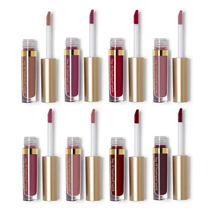 8 Pieces Professional Lip Glaze Gloss Waterproof Makeup Matte Non-sticky Lipstick WEM Support (www.WEM.support)