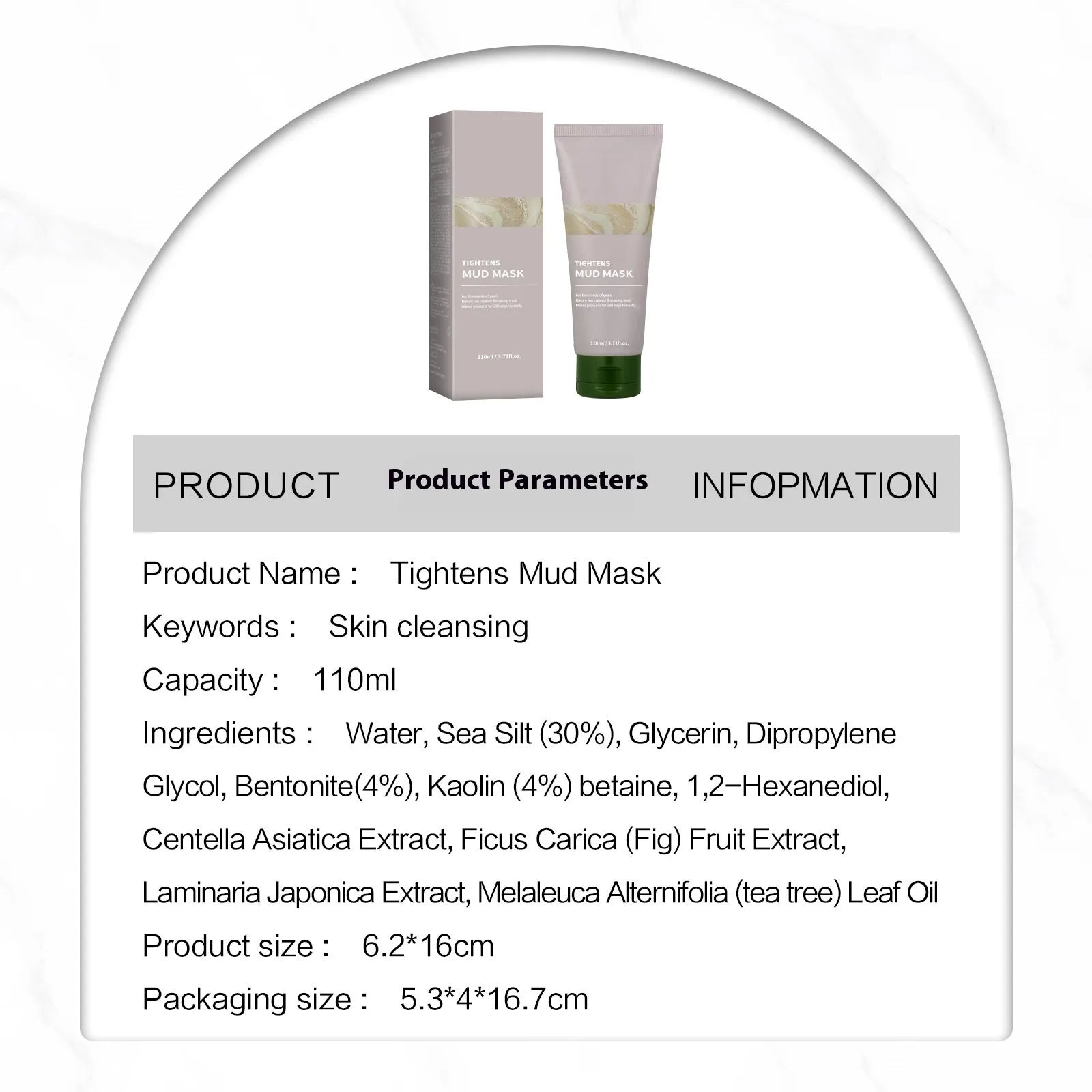 Facial Cleaning Mud Mask HejK.com