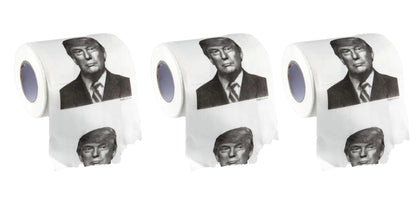 Pacote com 3 Rolos de Papel Higiênico Trump HejK.com