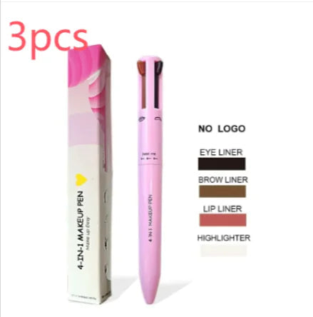 4-in-1 Cosmetic Brush – Highlight, Lip, Eye & Brow Pencil WEM Support (www.WEM.support)