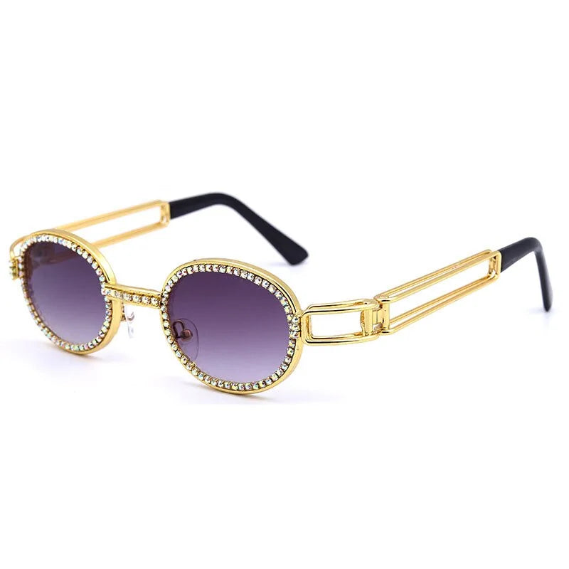 Diamond-Studded Steampunk Sunglasses WEM Support (www.WEM.support)