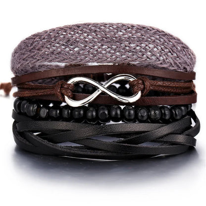 Multilayer Leather Bracelet WEM Support (www.WEM.support)