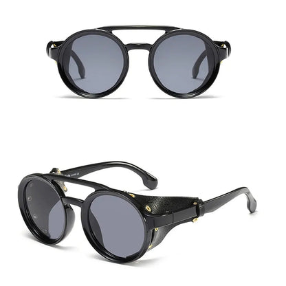 Retro Steampunk Goggles Sunglasses WEM Support (www.WEM.support)