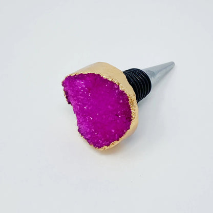 Crystal Mine Natural Stone Wine Stopper WEM Support (www.WEM.support)