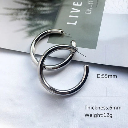 Street Style CC Hoop Earrings WEM Support (www.WEM.support)