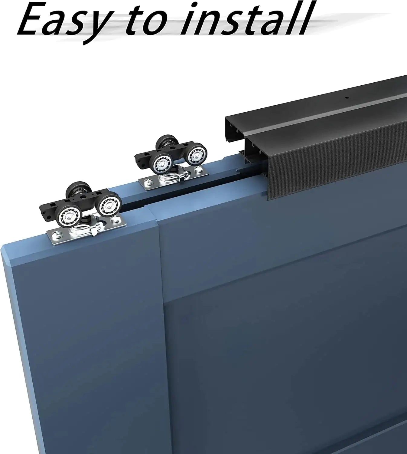 Sturdy Aluminum Bypass Closet Door Tracks WEM Support (www.WEM.support)