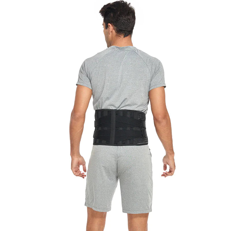 Adjustable Lower Back Brace Lumbar Support Waist Belt For Men Women Pain Relief WEM Support (www.WEM.support)
