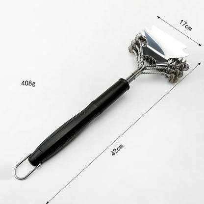 Conjunto de Escova para Grelha de Churrasco em Aço Inoxidável