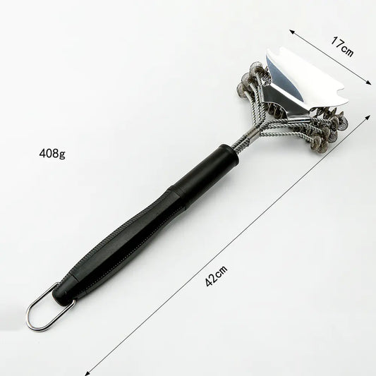 Conjunto de Escova para Grelha de Churrasco em Aço Inoxidável