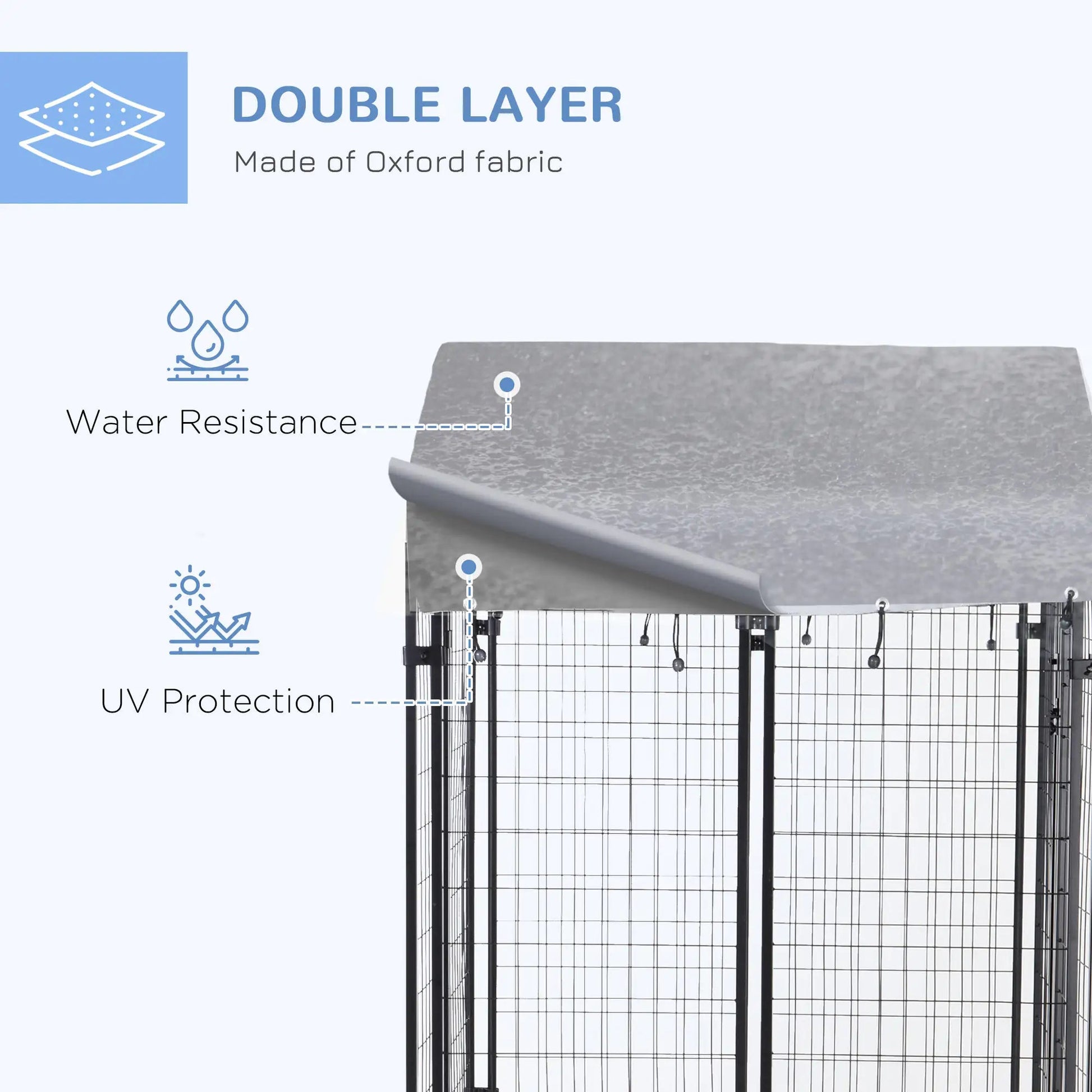 The Dog Playpen Has A Lockable Door And A Waterproof Canopy For Small And Medium-sized Dogs WEM Support (www.WEM.support)