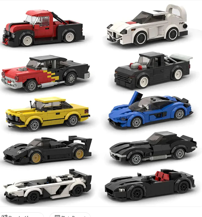 Kids Sports Car Building Set