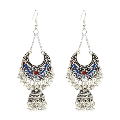 Egypt Vintage Silver Alloy Earrings for Women WEM Support (www.WEM.support)