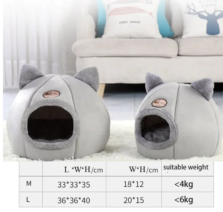 CozyNest Large Winter Cat Sofa Bed WEM Support (www.WEM.support)