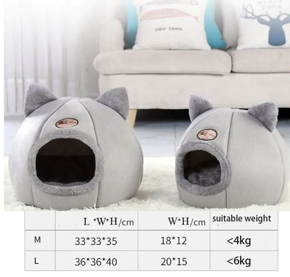 CozyNest Large Winter Cat Sofa Bed WEM Support (www.WEM.support)