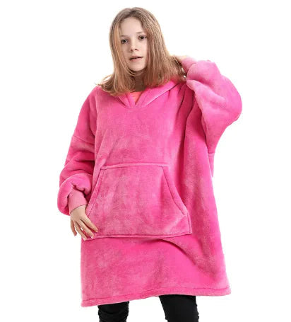 Women's Hooded Pullover Sweater Blanket WEM Support (www.WEM.support)