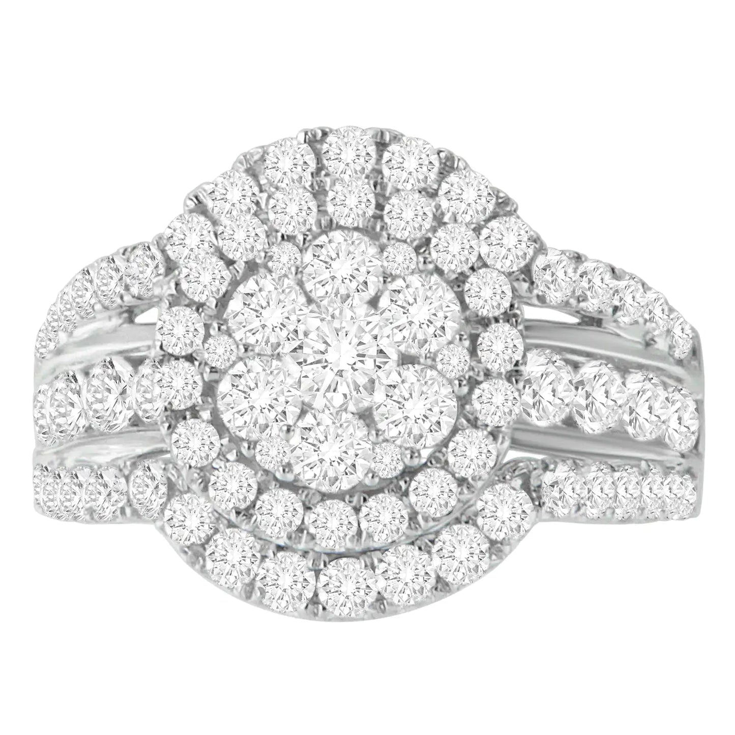 14k White Gold 2ct TDW Diamond Engagement Ring (H-I,SI2-I1) WEM Support (www.WEM.support)
