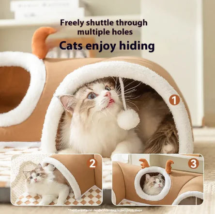 "Cozy Cat Play Tunnel