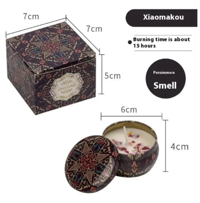 Dried Flower Fragrance Candle Flower Fragrance Incense Candle WEM Support (www.WEM.support)