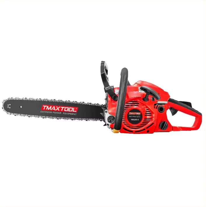 TMAXTOOL 62cc Powerful 20 Inch Gas Chainsaw With 2 Stroke - Perfect For Pruning, Limbing, And Sawmill Operations-Red WEM Support (www.WEM.support)