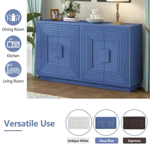 Solid Wood 4-side Cabinet WEM Support (www.WEM.support)