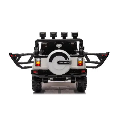 12v7a 30wX2 Tração nas Quatro Rodas com Assentos de Couro, Partida com Um Botão, Marcha Frente e Ré, Velocidades Alta e Baixa, Música, Faróis, Display de Energia e Duas Portas que Podem Ser Abertas WEM Support (www.WEM.support)