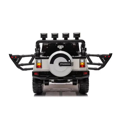 12v7a 30wX2 Tração nas Quatro Rodas com Assentos de Couro, Partida com Um Botão, Marcha Frente e Ré, Velocidades Alta e Baixa, Música, Faróis, Display de Energia e Duas Portas que Podem Ser Abertas WEM Support (www.WEM.support)