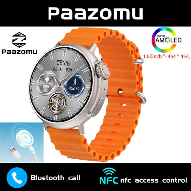 AMOLED 1.6 Inch Smart Watch WEM Support (www.WEM.support)