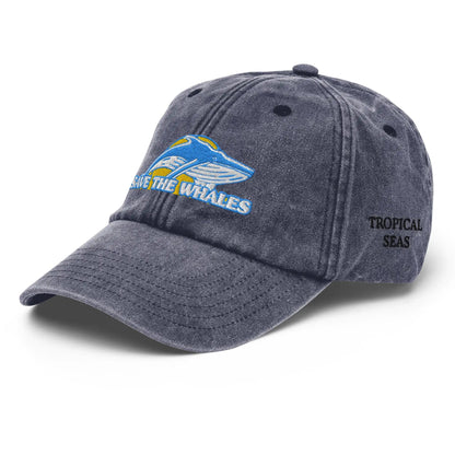 Vintage Save the Whales Hat WEM Support (www.WEM.support)