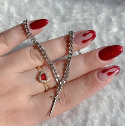 One-Stroke Couple Ring Bracelet Suit HejK.com