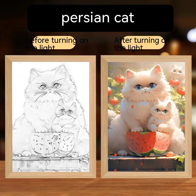 Glowing Pet Decorative Paintings WEM Support (www.WEM.support)