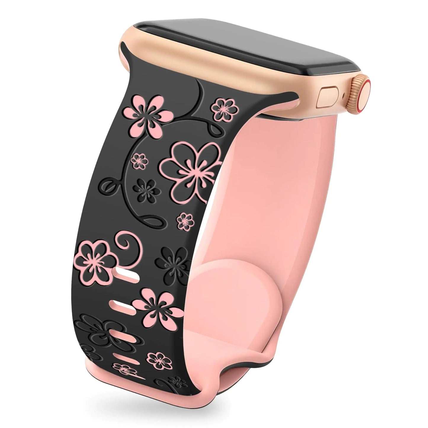 wipalor for Christmas Apple Watch Bands for Women 42mm 41mm 40mm 38mm, Two-Tone Holiday Cute iWatch Bands, Engraved Christmas Watch Band for Apple Watch Band Series 10 9 SE 8 7 6 5 4 3 2 1-White/Red HejK.com