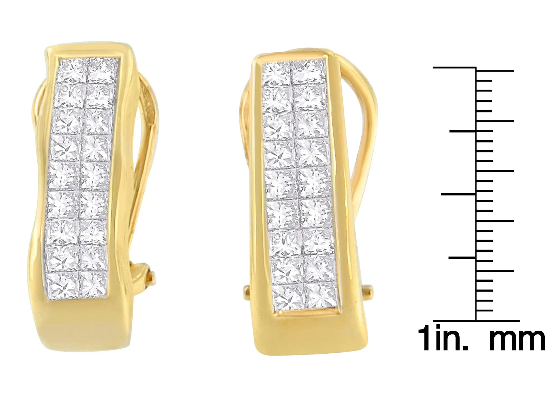 14K Yellow Gold 1 cttw Diamond Stud Earrings (G-H, VS1-VS2) WEM Support (www.WEM.support)