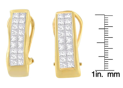 14K Yellow Gold 1 cttw Diamond Stud Earrings (G-H, VS1-VS2) WEM Support (www.WEM.support)