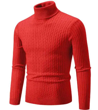 Men's Turtleneck Knitted Sweater WEM Support (www.WEM.support)