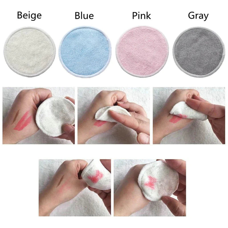 12-Pack Reusable Cotton Makeup Remover Pads – Washable & Eco-Friendly HejK.com