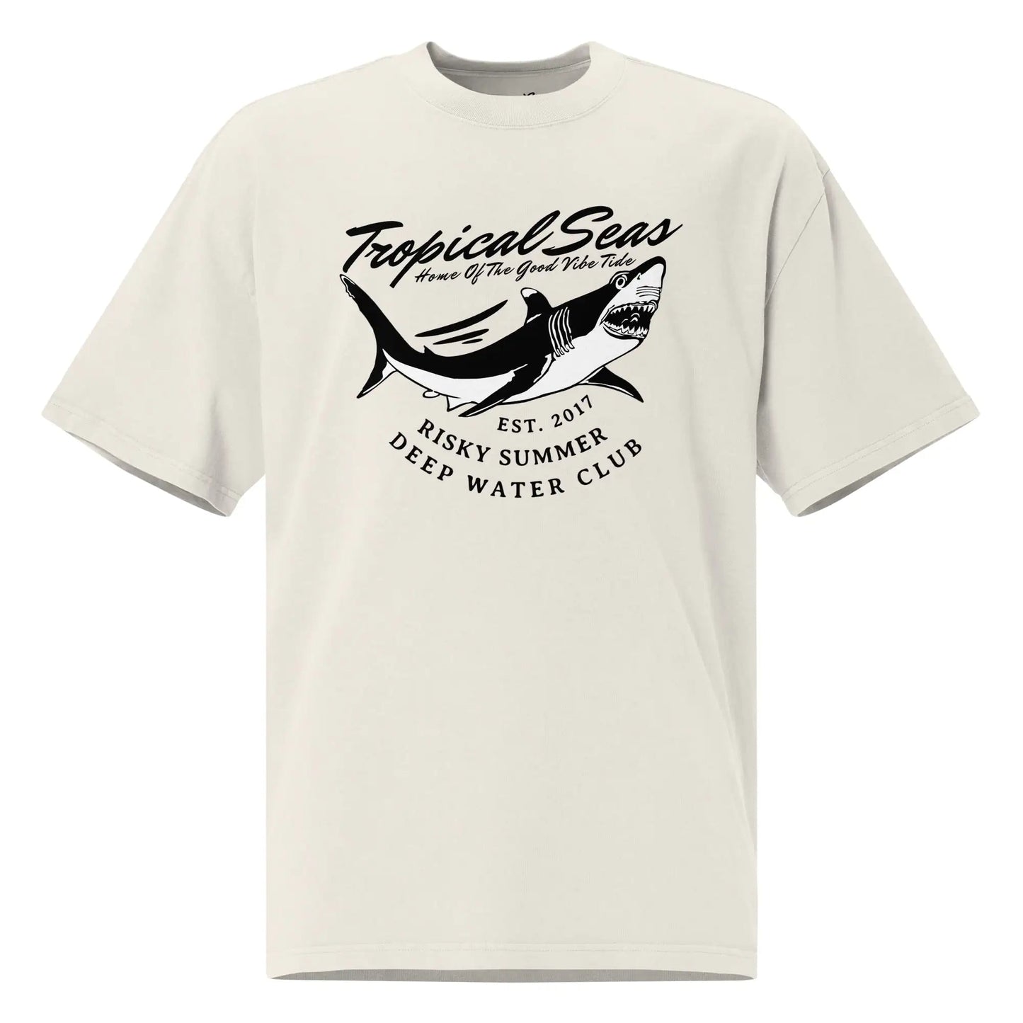 Oversized Sharky Deep Water Club faded t-shirt WEM Support (www.WEM.support)