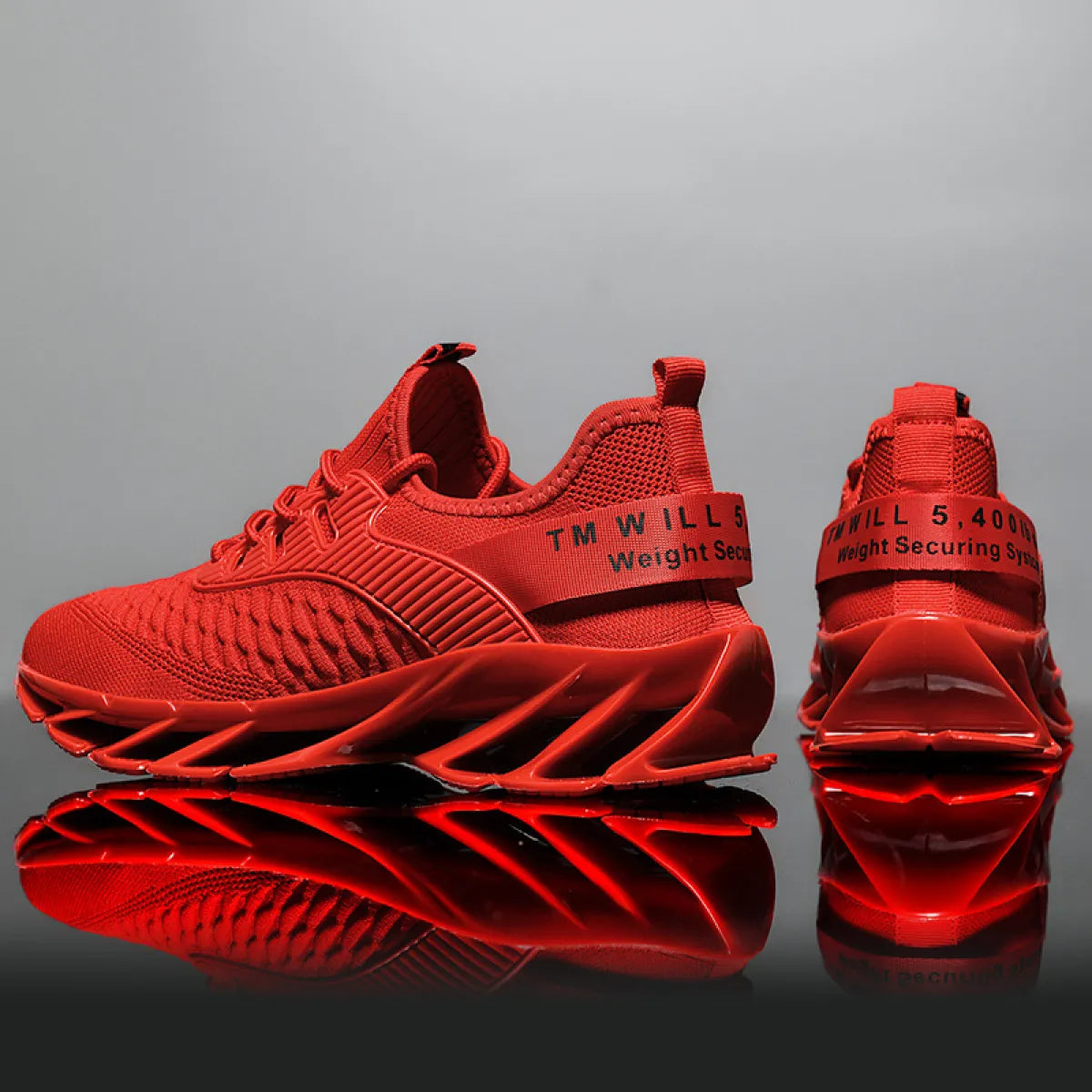 All-match Knife-edge Knit White Shoes WEM Support (www.WEM.support)