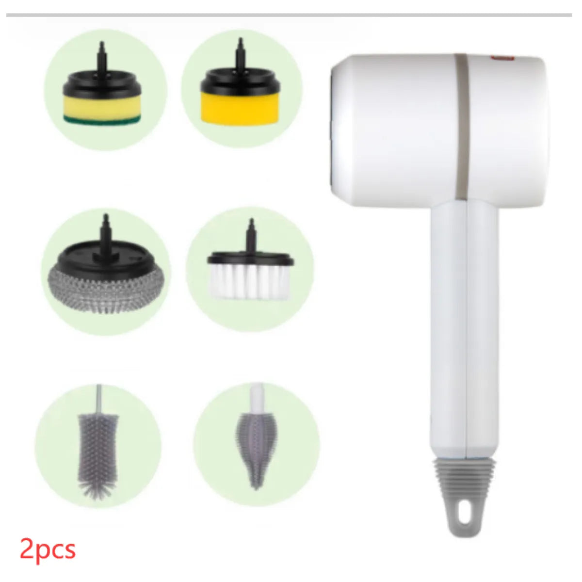 Electric Cleaning Brush Multifunctional Scouring Pad WEM Support (www.WEM.support)